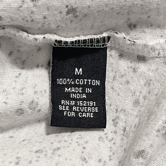 New York Shirt Men Medium White Gold Dalmatian Splatter NYC Upstanders Slim Fit - Picture 6 of 9